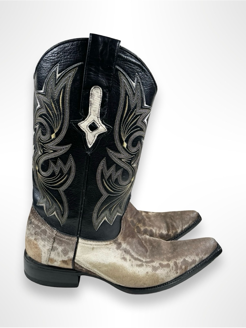 BOTAS JEVER Y2K karung snake skin western boots
